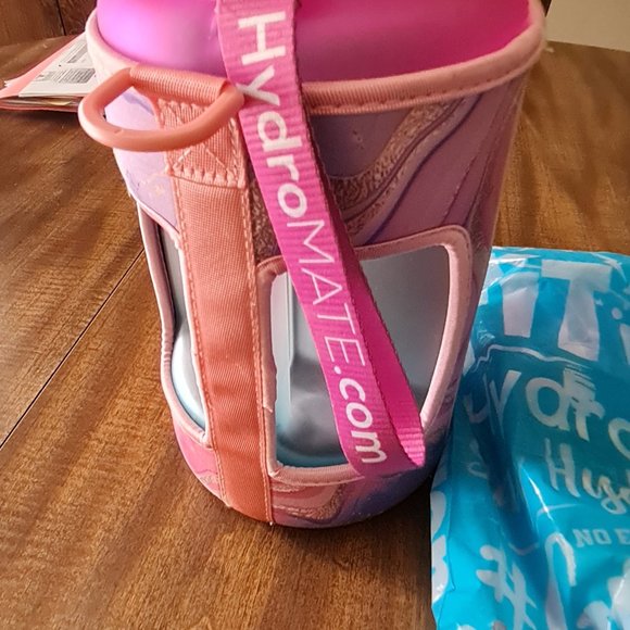 Hydromate Gallon Water Bottle with Straw and 2 Covers EUC Used 1 Time - Picture 7 of 9
